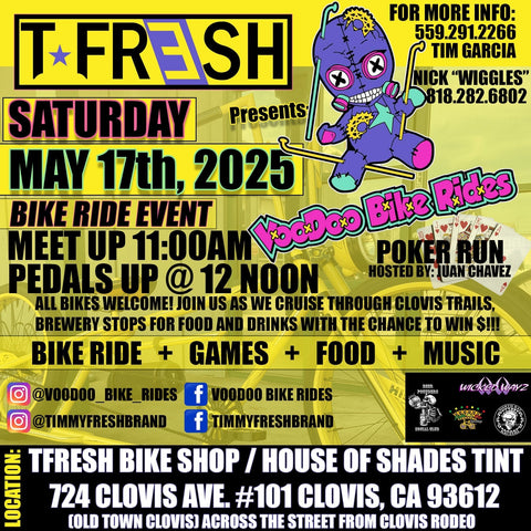 TFRESH/VooDoo Bike Ride #96- Clovis, Ca