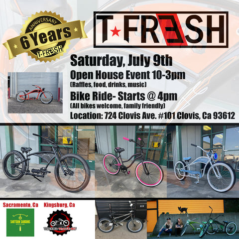 Sat. July 9th- Shop Anniversary Event/Bike Ride