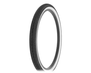 26" x 2.125" black tire w/ white wall- Easy Ride pattern