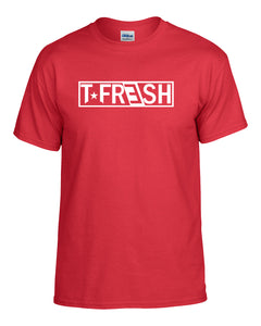 "Original Logo" Tee (Red) w/ all white print