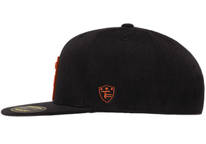 "Shield Logo" Hat- Black/Orange