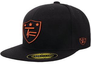"Shield Logo" Hat- Black/Orange