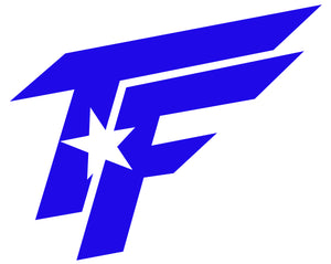 TF "Too Fast" Decal (Royal Blue)
